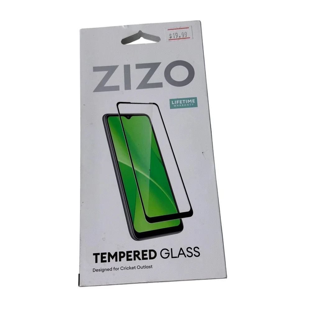 Zizo Tempered Glass‎ Screen Protector for Cricket Outlast Clear Shield New